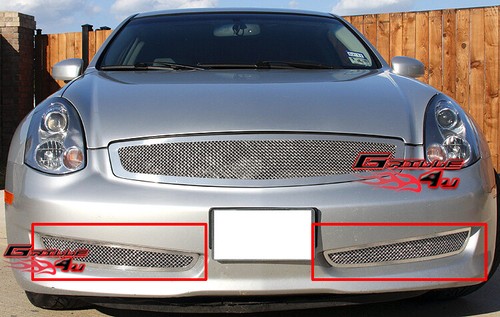 IDENUONA Front Grill Mesh for Infiniti G35 G37 2006-2009 Sedan, Gloss