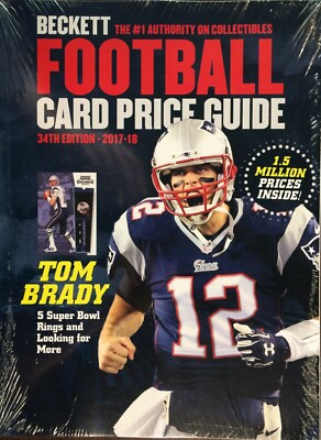 2017/18 Beckett Football Card Annual Price Guide 34th Edition $39.95SRP BRADY