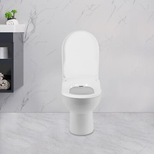 Bathroom Bidet Shape-D Non Electric Toilet Seat Attachment with Dual Nozzle