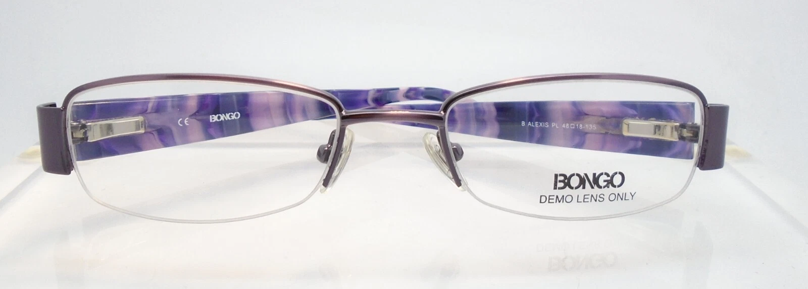 Bongo Alexis Purple 48 18 Eyewear Eyeglass Optical Frames