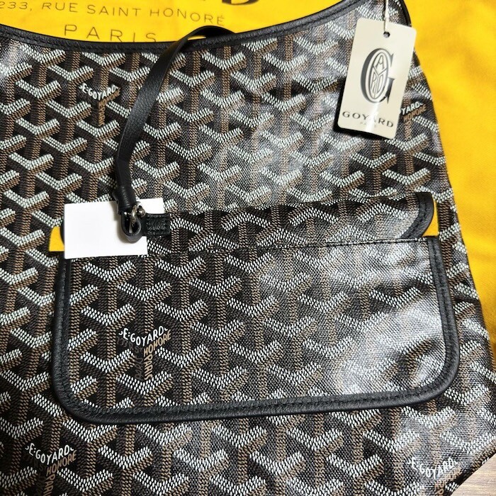 Goyard Boheme Hobo PM Shoulder Bag Pouch Black Purse Woman Goyard Boheme Hobo PM Shoulder Bag Pouch Black Purse Woman