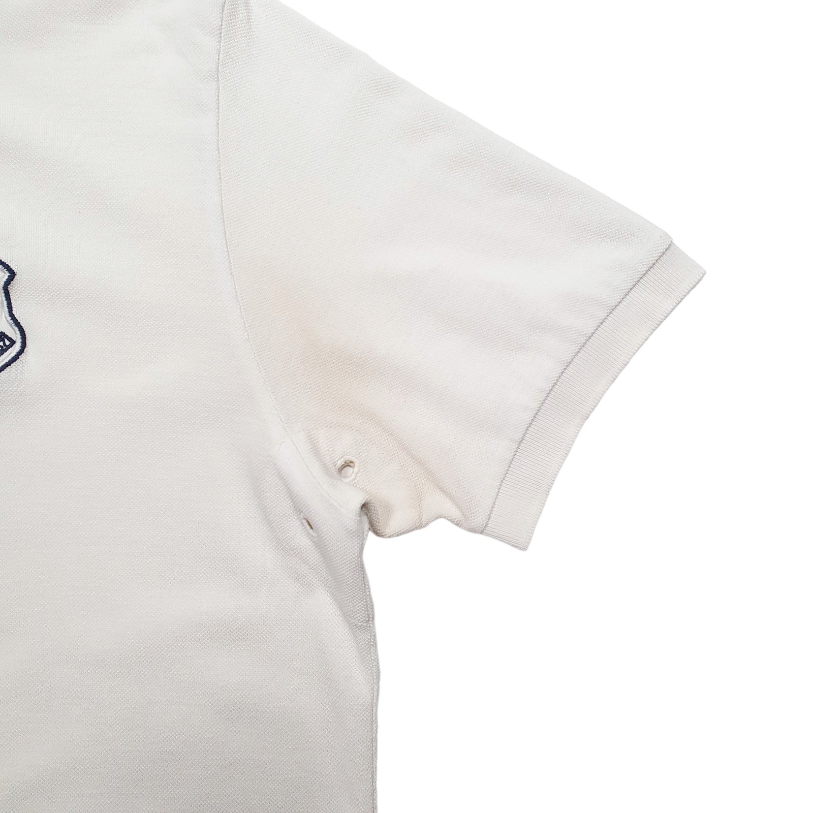 POLO RALPH LAUREN White Polo Shirt Short Sleeve Cotton Mens M image 4