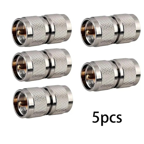 5pcs UHF male plug PL259 to UHF PL259 male Straight RF Coaxial Connector Adapter