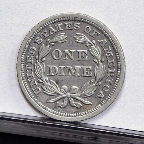 1854 Liberty Seated Dime - AU Details, Cleaned (#58457-L) - Picture 8 of 8