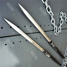 33" or 66" 2-in-1 DOUBLE BLADE NINJA ASSASSIN SWORD  Samurai Spear Blade