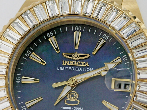 NEW INVICTA 44319 LIMITED AUTOMATIC GOLD TONE DIVER 300M STEEL WATCH 38MM MOP - Picture 14 of 24