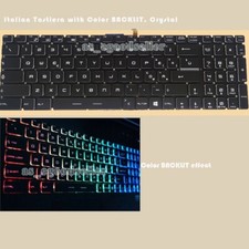 for MSI GE62 GE63 GE72 GS60 GS70 GS72 WS60 GT72 Keyboard Italian Color BACKLIT