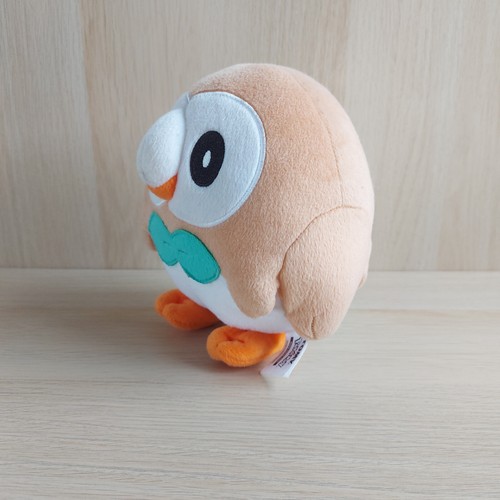 Pokemon Tomy Officially Rowlet Plush Soft Toy 2017 Licensed Catch Em All - Picture 10 of 15