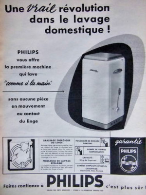 PUBLICITÉ PRESSE 1954 PLUS DE COUCHES A LAVER