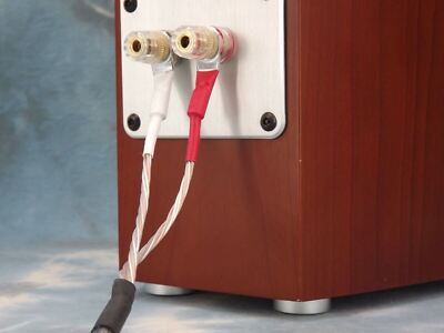 Maze Audio Copper Silver Plated Speaker Cables 8ft Pair Banana/Spade Audiophile