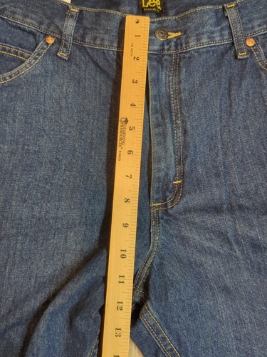 Lee dunkelblaue Herrenjeans Regular Fit gerades Bein Größe 42 x 29 Orion - neu mit Etikett - Bild 5 von 7