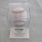 Dave Parker  Signed Baseball TriStar authenticated with Stat Card & Case HOFer!!