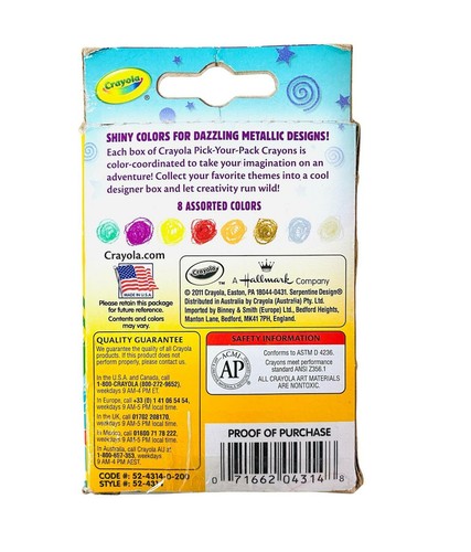 Crayola 8 Stück Buntstifte - Metallic Magic - Bild 2 von 2