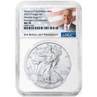 2021 (P) $1 American Silver Eagle NGC MS70 Emergency Production Biden Label