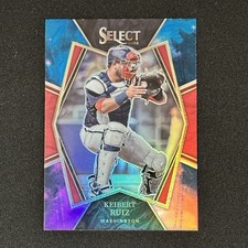 2022 Panini Select Keibert Ruiz Premier Cosmic Prizm #123 Nationals