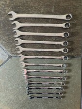 Craftsman Professional 13 Pc. Metric 12 Pt. Combination Wrench Set 7-19mm Usa