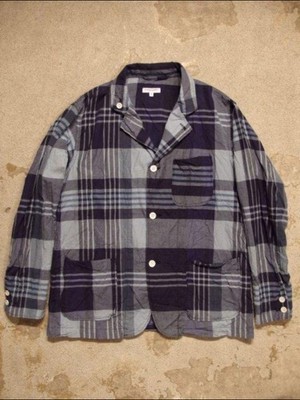 Engineered Garments Size M Loiter Jacket Shirt Blazer Navy Blue SS Unstructured
