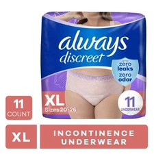 Postpartum Incontinence Underwear for Women XL 11 Count Disposable Absorbent