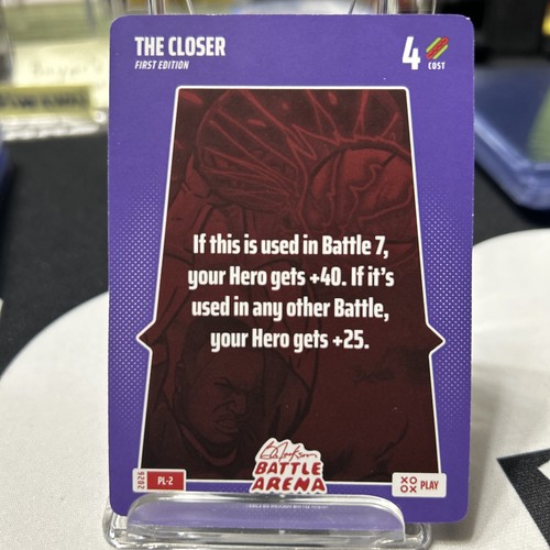Bo Jackson Battle Arena 2026 Play Card #2 The Closer PL-2 SSP 1st Edition