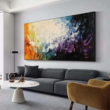 Hand Painted Abstract Oil Painting On Canvas For Living Room Home Decor X398