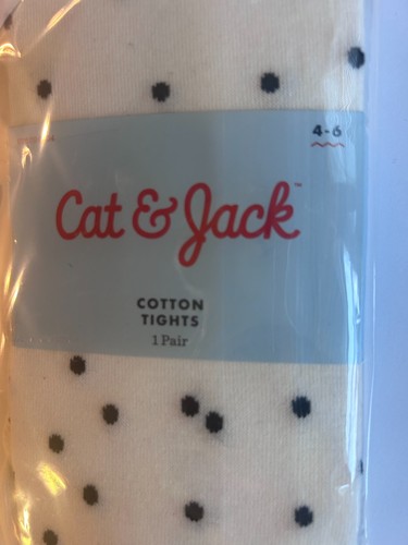 NWT Girl's Size 4 Cat & Jack Navy/Tan Pants White Shirt Outfit - Picture 7 of 8