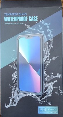 I Phone 14 Pro Max Tempered Glass Water Proof Case