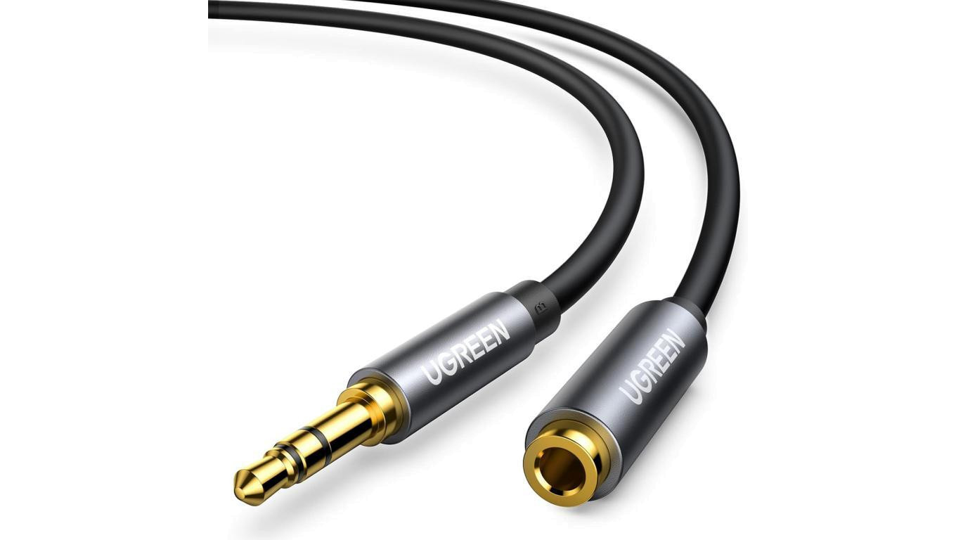 Кабель Ugreen AV118 10595 mini jack 35 мм mski мини-разъем 35 мм eski 3 м 3690₽