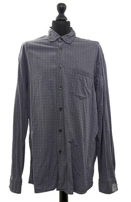 HUGO BOSS ORANGE Herren Langarm Hemd Freizeithemd XL grau kariert Button-Down