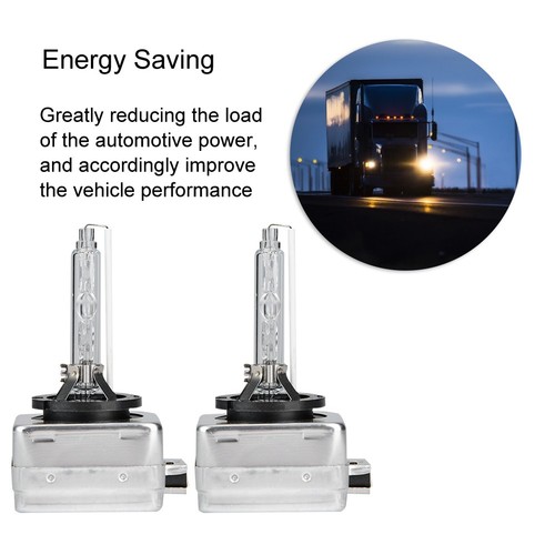 2Pcs D1S 6000K 35W Car Front Headlight Xenon Lamp Replacement Bulbs - Picture 5 of 7