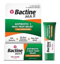 Bactine MAX Antibiotic + Pain & Itch Relieving Ointment For Cuts, Burns, .5oz