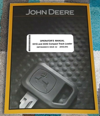 #ad John Deere 331G 333G Skid Steer Loader Owners Operators Manual OMT394559X19 $60.71