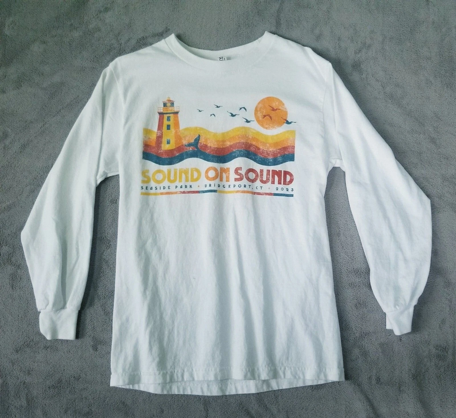 Soundside Music Festival 2023 Concert Tshirt Long Sleeve Unisex Small CT