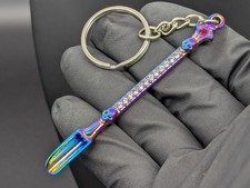 Big Bump Shovel Bling Skull Party Spoon EDC Snow Keyring