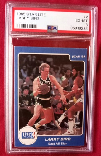 1985 Star Miller Lite LARRY BIRD #2 PSA 6 RARE LOW POP - Picture 7 of 12
