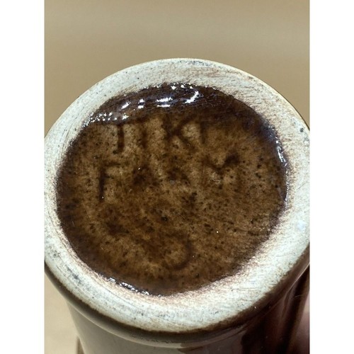 Tiki Farm Mini Micro Tiki 3.5" Shot Glass Brown Glaze - Picture 8 of 10
