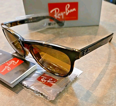 🔥 RAY-BAN WAYFARER RB4184 710/83 LIGHT HAVANA BROWN POLARIZED