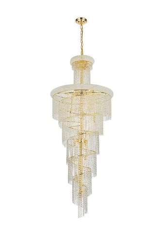 Elegant Lighting Spiral 30" 28 Light Royal Crystal Chandelier - Picture 5 of 9