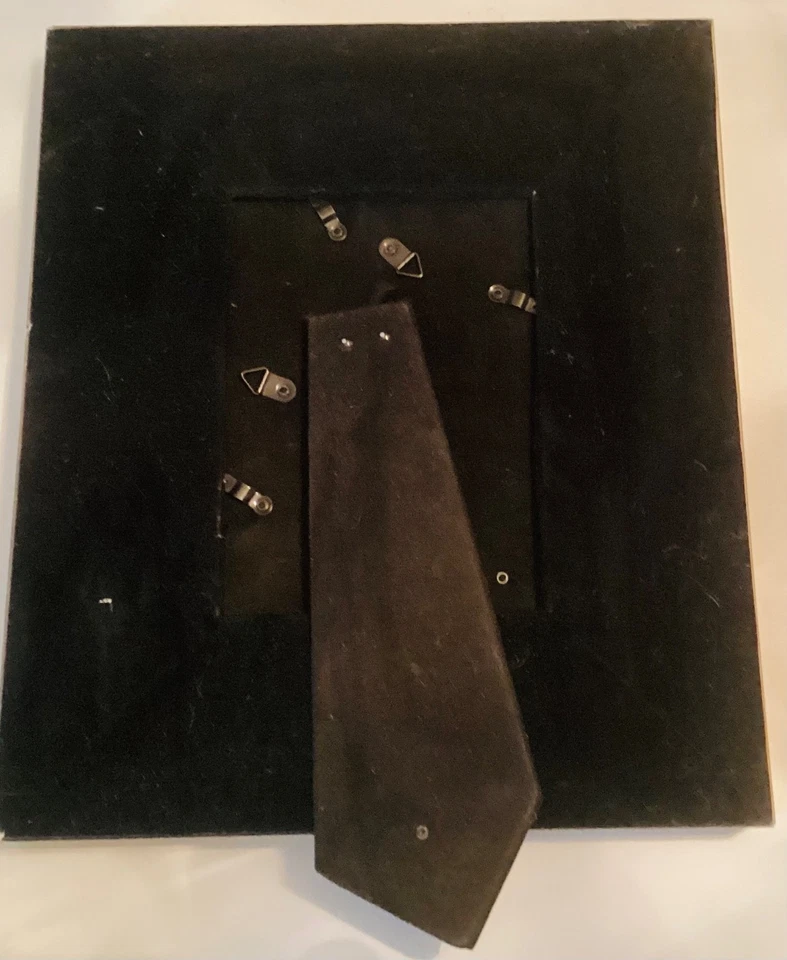 Marco de fotos biselado negro y dorado con adornos de cuentas apertura de fotos 4,5x6,5 Foto 3 de 3