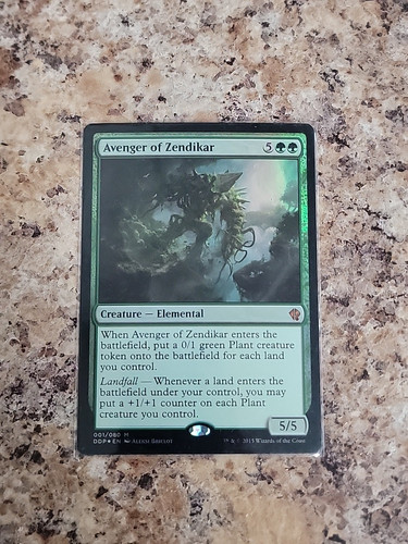 MTG Avenger of Zendikar Duel Decks: Zendikar vs. Eldrazi Foil Mythic NM Never Pl - Bild 1 von 3