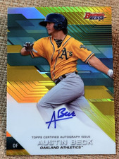 2017 Bowman's Best GOLD REFRACTOR ROOKIE AUTO Austin Beck 19/50
