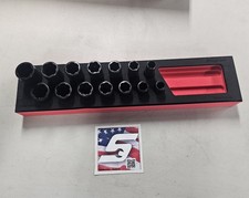 Snap-On Tools SAE NEW RED 14pc 3/8 Snap-On Tools SAE NEW RED 14pc 3/8