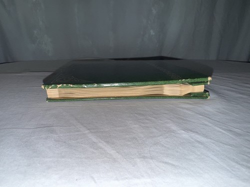Photo Album Green Vintage Gold Accent Split Pages 7.5 In X 8 Multi Vision Horn - Picture 7 of 18