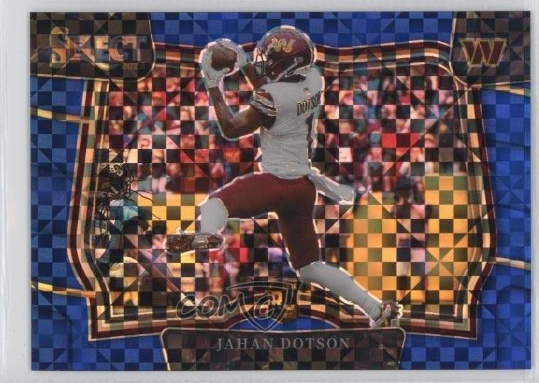 2022 Panini Select Field Level Blue Prizm 36/49 Jahan Dotson #428 Rookie RC 11ds