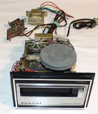 VINTAGE ADMIRAL CONSOLE 8-TRACK STEREO PLAYER ONLY FOR PARTS-WAS WORKING