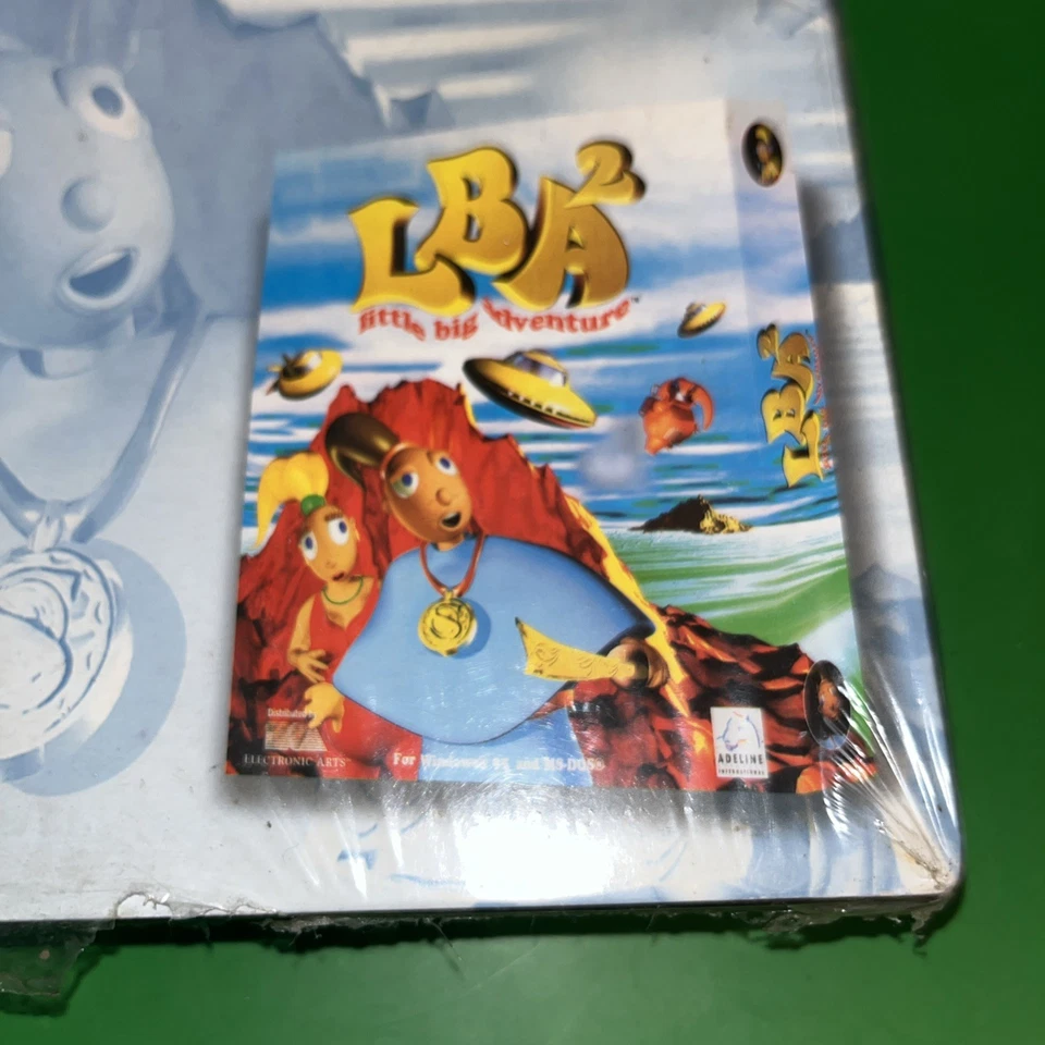 Little Big Adventure 2 Vintage PC CD-ROM Big Box partially sealed damaged box - Image 2 of 4