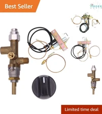 Propane Fire Pit Brass Control Valve Kit for Room Heaters and Space Heaters