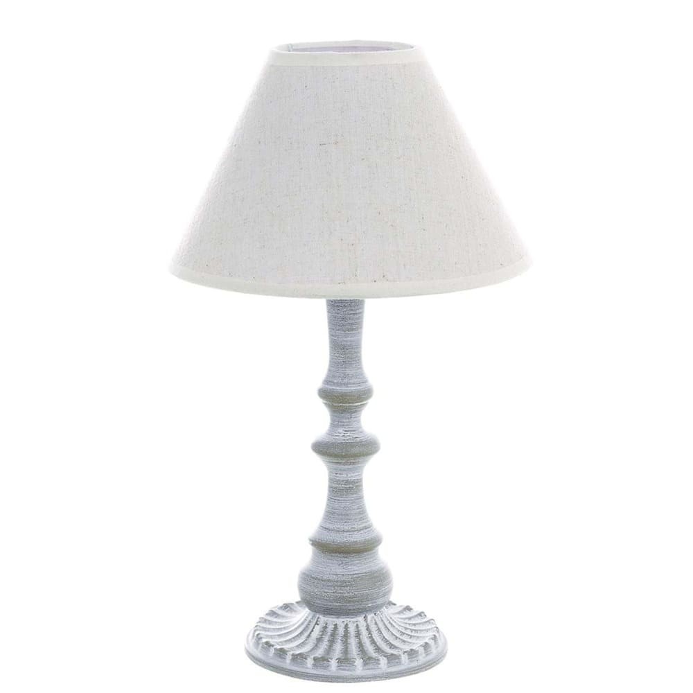 Lampada Blanc Mariclò Metallo Grigio 33cm | Illuminazione Shabby Chic