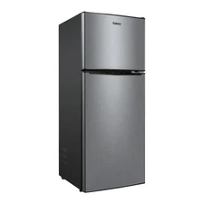 Galanz 4.6. Cu ft Two Door Mini Refrigerator with Freezer, Stainless Steel /SALE