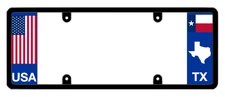 DFS Texas TX Patented License Plate Frame Holder