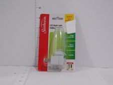 Sunbeam LED Night Light Clear Plug-In Bright White with On/Off Switch   New